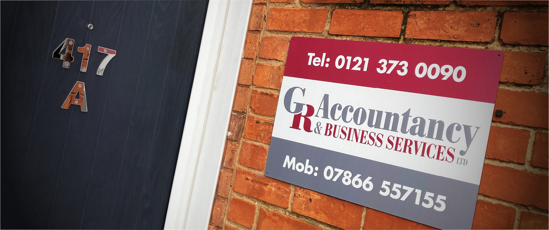 GR Accountany front door and sign